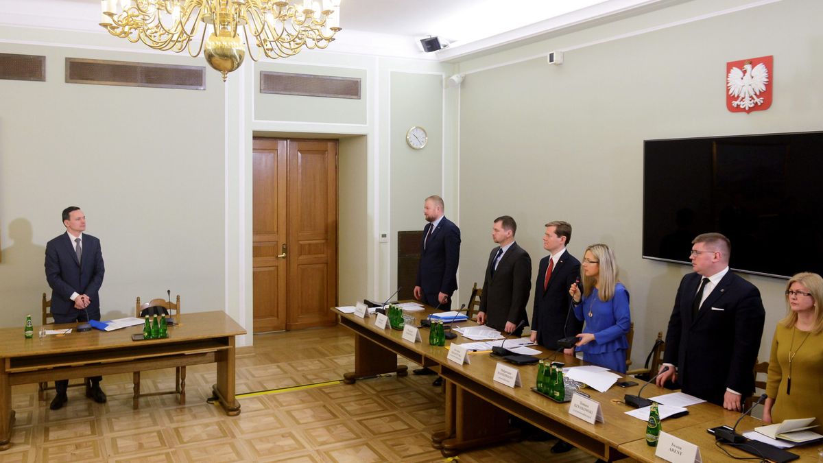 6 lutego 2018 r. Jacek Cichocki podczas posiedzenia komisji ds. Amber Gold