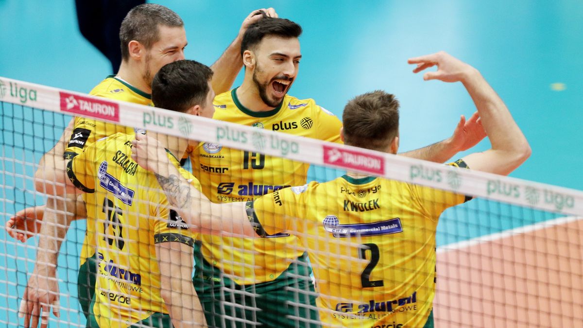 PAP / Zbigniew Meissner / Na zdjęciu: siatkarze Aluron CMC Warty Zawiercie