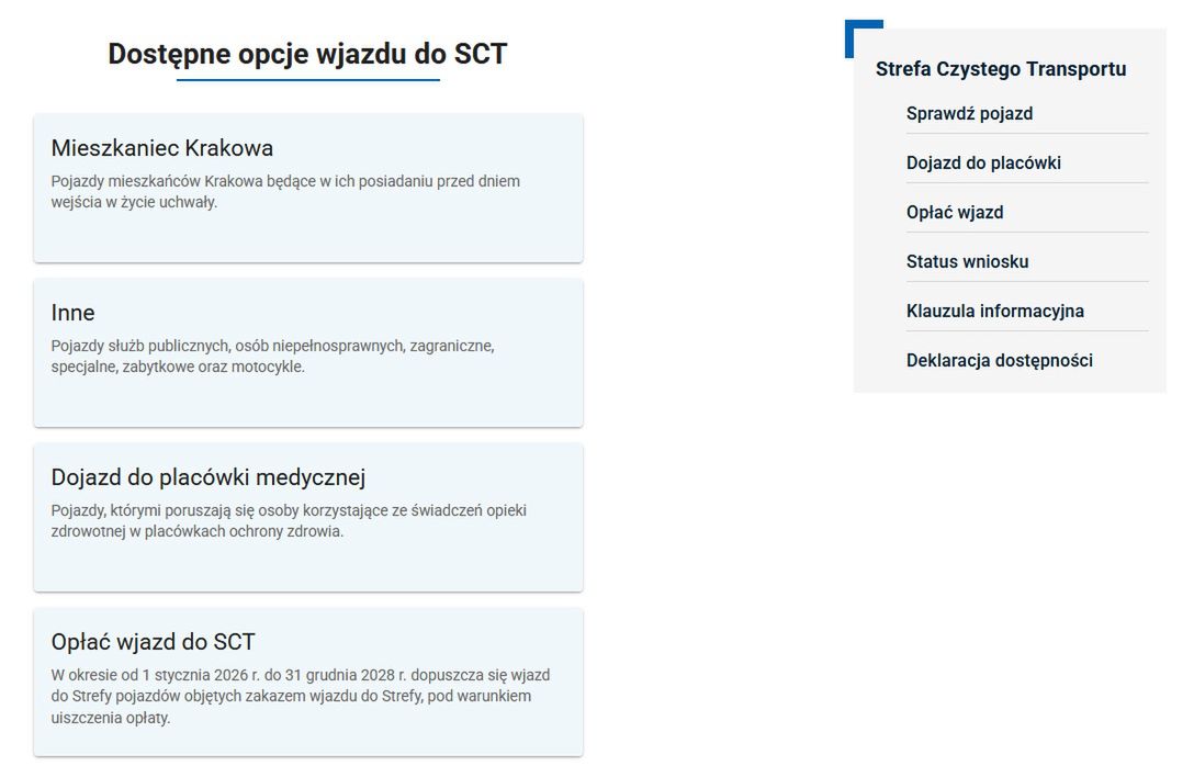 Na stronie internetowej można zgłosić swoje auto