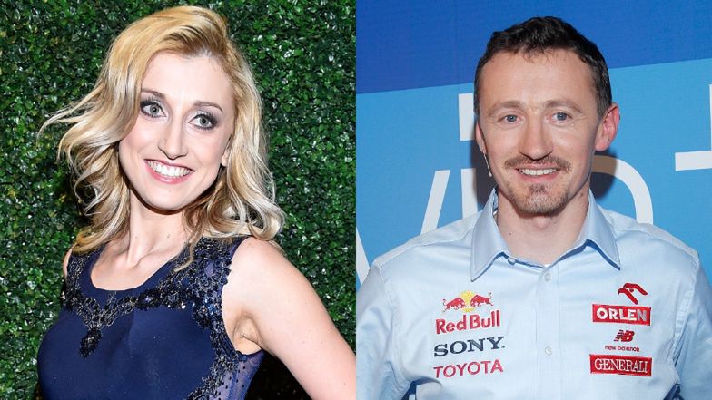 Justyna Żyła i Adam Małysz