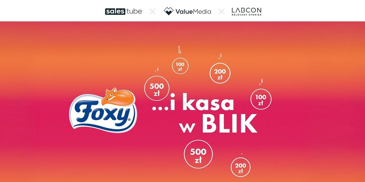 Labcon, Value Media i Salestube z kampanią loterii "Foxy… i kasa w BLIK"