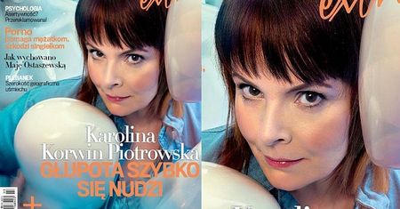 Korwin-Piotrowska na okładce: "Photoshop? Nie, dobre światło i maseczka na noc"