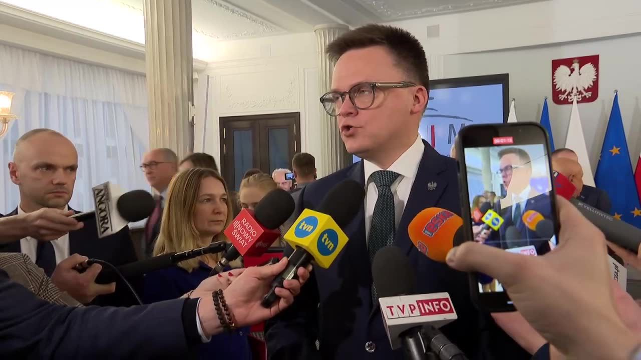 Marszałek Sejmu: Braun ma zakaz wstępu do budynku Sejmu w dniu dzisiejszym