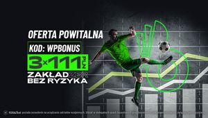TOTALbet kod promocyjny "WPBONUS" - trzy zakłady bez ryzyka do 333 złotych!
