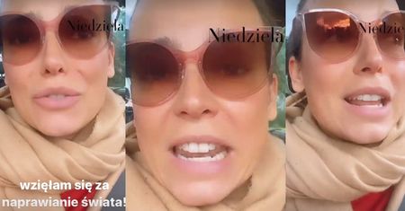 Anna Mucha "naprawia świat", wrzeszcząc na rowerzystów: "Gdzie masz kask? W DU*IE?!"