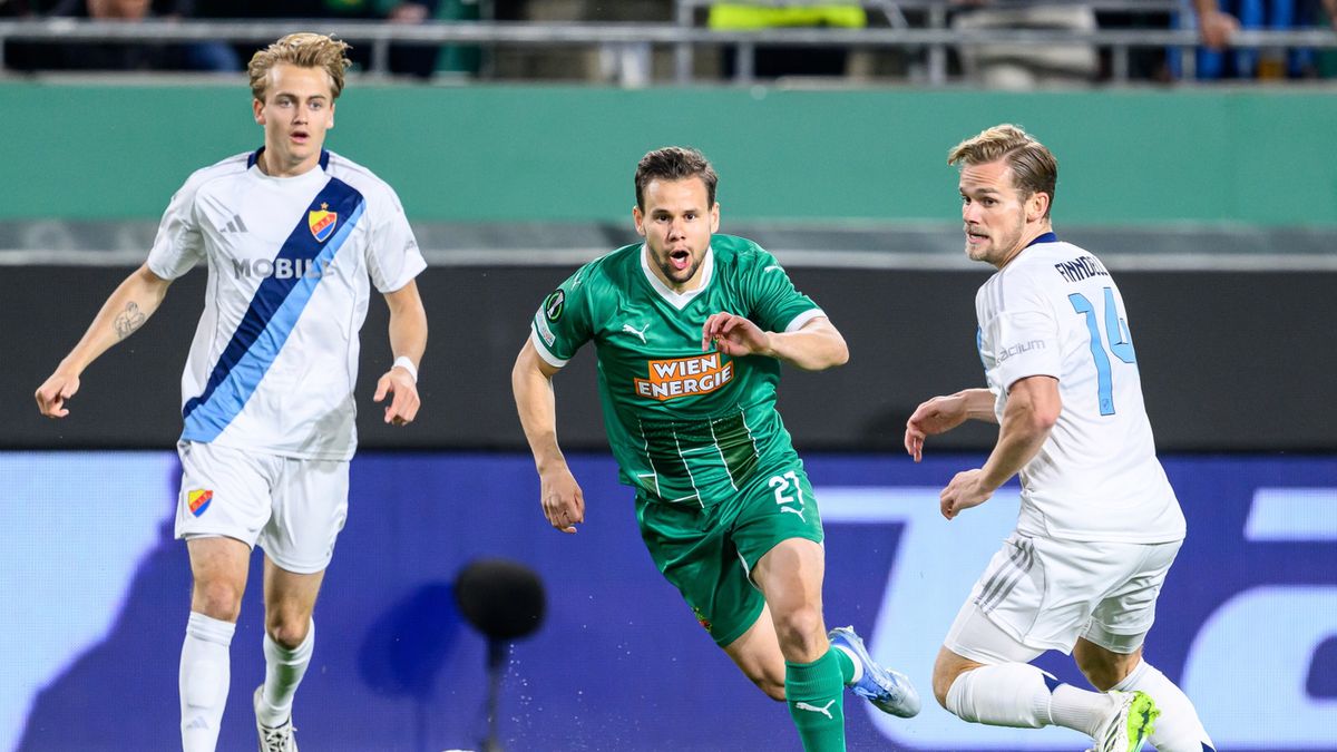 PAP/EPA / Max Slovencik / Mecz Ligi Konferencji: Rapid Wiedeń - Djurgardens IF