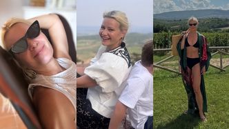 Ubrana w bikini Małgorzata Kożuchowska snuje refleksje o przedłużeniu wakacji. Aktorka pokazała też SYNA na nowym zdjęciu
