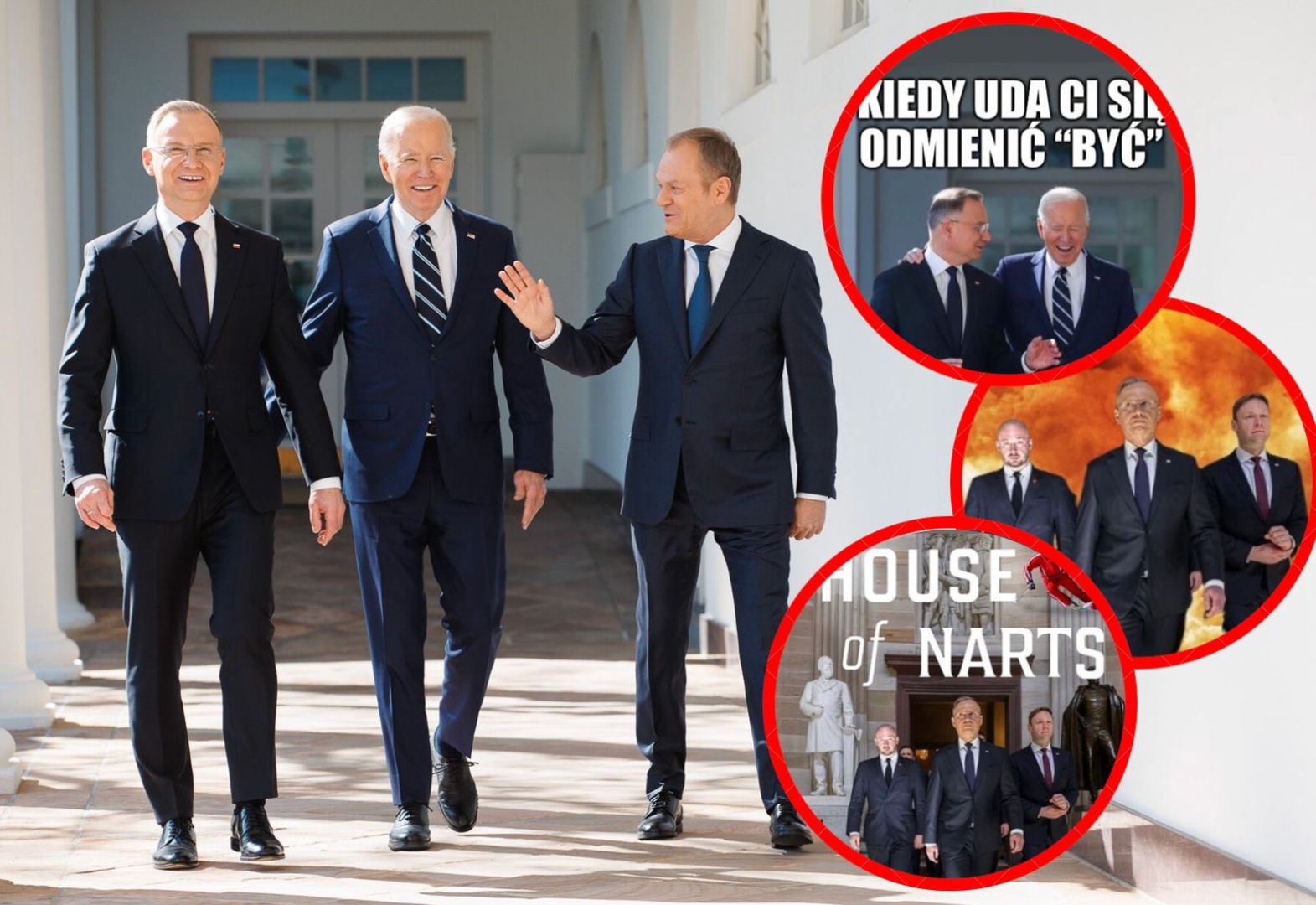 Fala memów po spotkaniu Andrzeja Dudy i Donalda Tuska z Joe Bidenem. Oto najlepsze