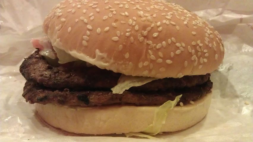 Double Whooper bez sera (Burger King)