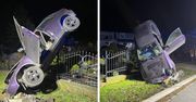 Ogorzelec: Auto z czterema osobami wypadło z drogi