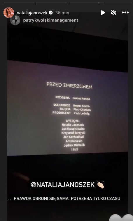 Natalia Janoszek na festiwalu filmowym