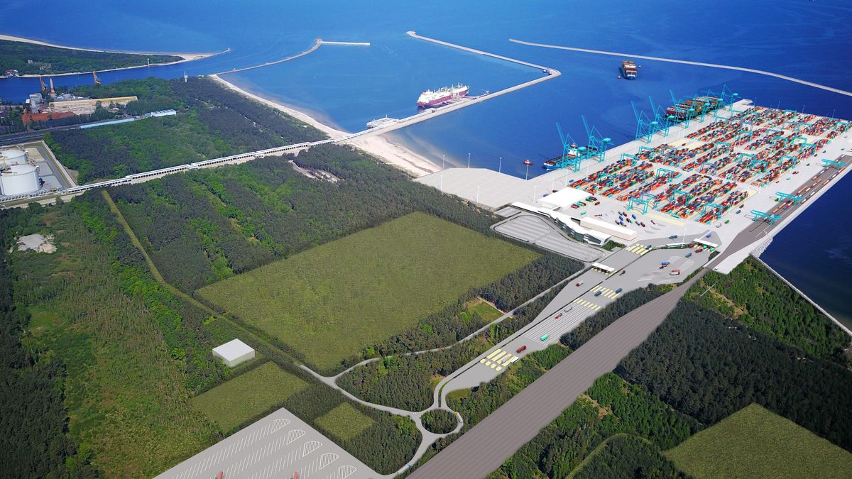Terminal w Świnoujściu - wizualizacja 
