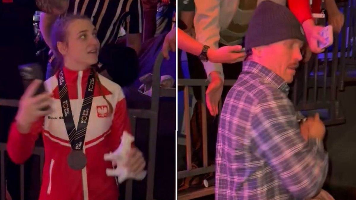 Twitter / Piotr Jagiełło  / Na zdjęciu od lewej: Julia Szeremeta i Ołeksandr Usyk