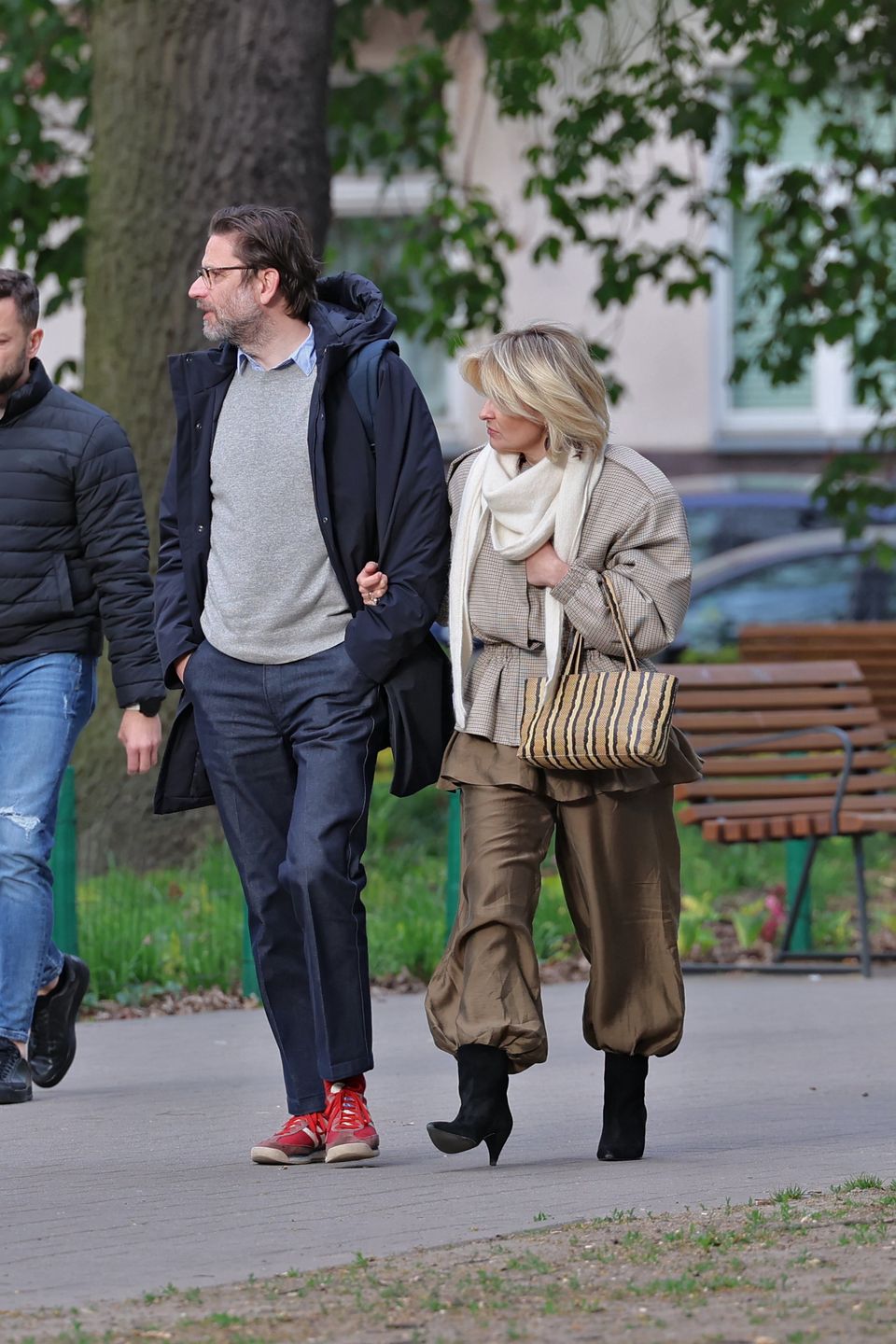 Marieta Żukowska z mężem na mieście