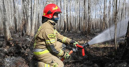 Pożar w Biebrzańskim Parku Narodowym. Kończy się akcja gaśnicza strażaków