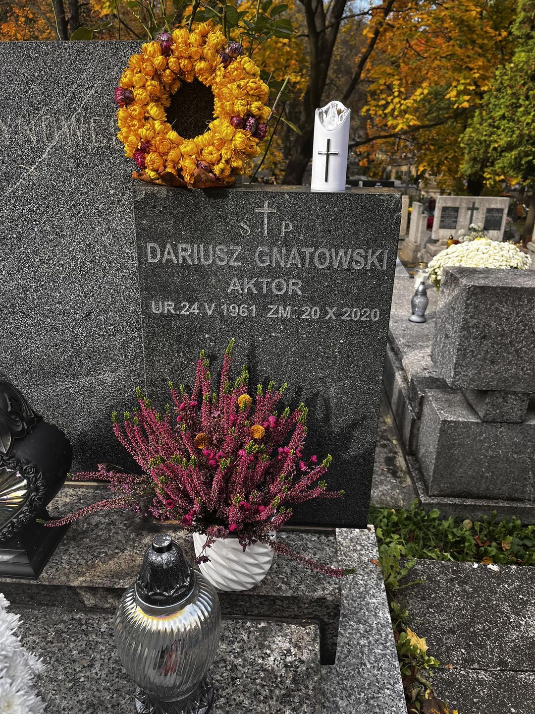 Tak dziś wygląda grób Dariusza Gnatowskiego