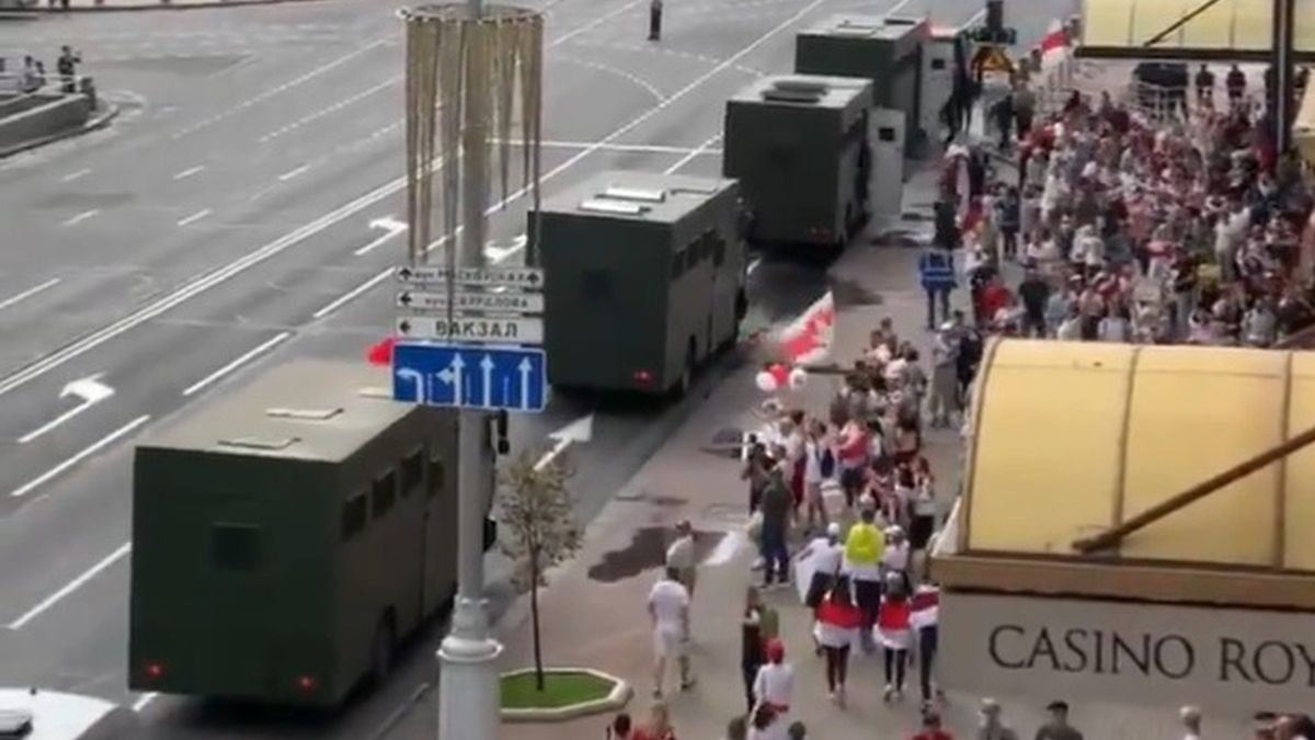 Białoruś protest