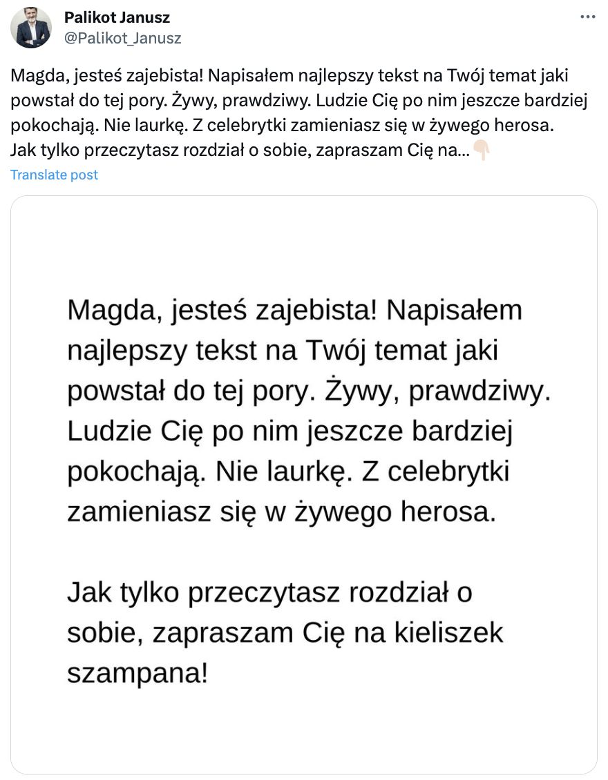 Janusz Palikot odpowiedział na oświadczenie Gessler 
