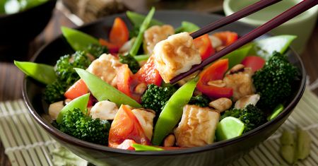 Tofu twarde z dodatkiem siarczanu wapnia i chlorku magnezu