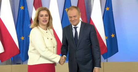 Premier Łotwy z wizytą w Warszawie. Evika Silini spotkała się z Donaldem Tuskiem
