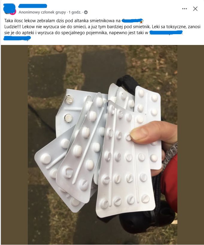 Apel na osiedlowej grupie na Facebooku
