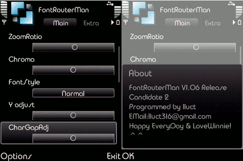 FontRouterMan - wymiana czcionek w Symbianie S60v3.