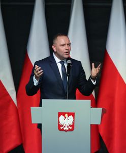 Reparacje od Niemiec. Nawrocki wystąpił w Wieluniu