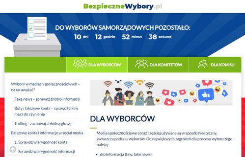 Ministerstwo Cyfryzacji ostrzega przed dezinformacją przed wyborami samorządowymi, uruchamia portal „Bezpieczne Wybory”