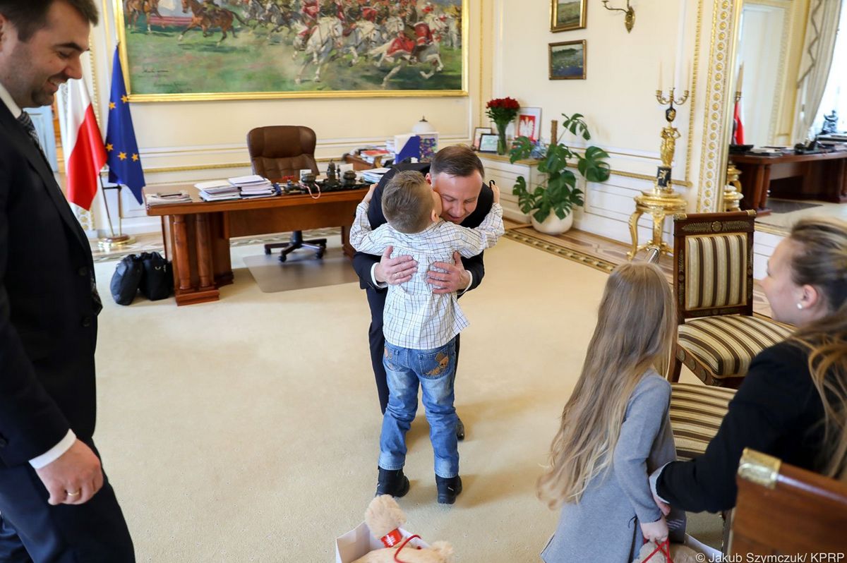 7-letni Kuba miał marzenie. Prezydent je spełnił