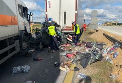Wypadek pod Piotrkowem Trybunalskim. Zderzenie na Autostradzie Bursztynowej w Gąskach