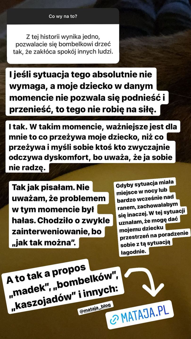Julia Rosnowska, screen z Instagrama