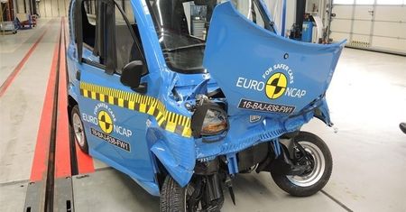 Nowe testy Euro NCAP czterech minipojazdów: Chatenet CH30, Aixam Crossover GTR, Bajaj Qute, Microcar M.GO Family