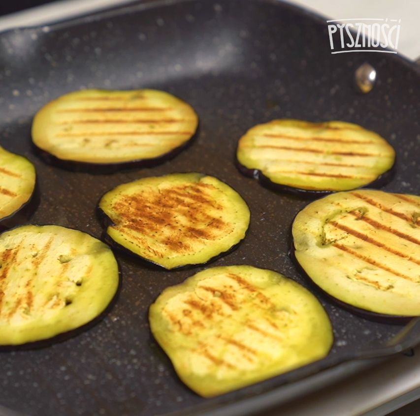 Grilled aubergine