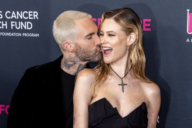 Adam Lavine z żoną Behati Prinsloo