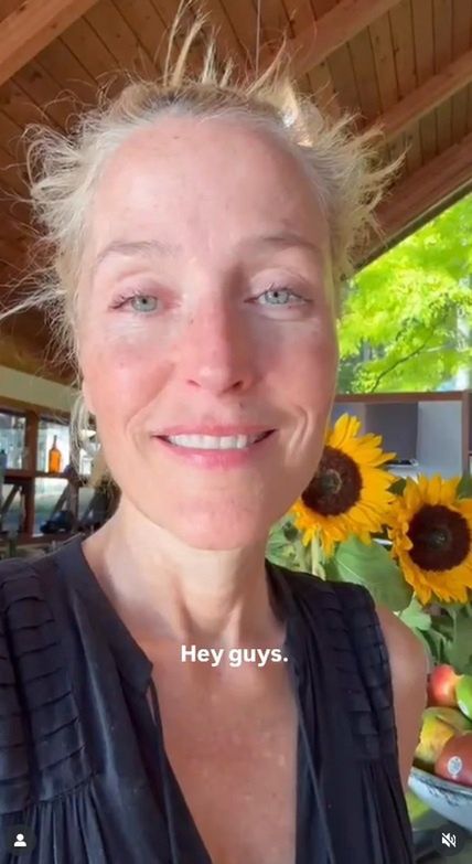 Gillian Anderson często pokazuje się bez makijażu 