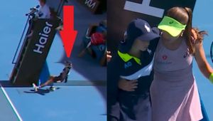 Szokujące sceny na korcie. Dziewczynka nagle zaczęła się chwiać
