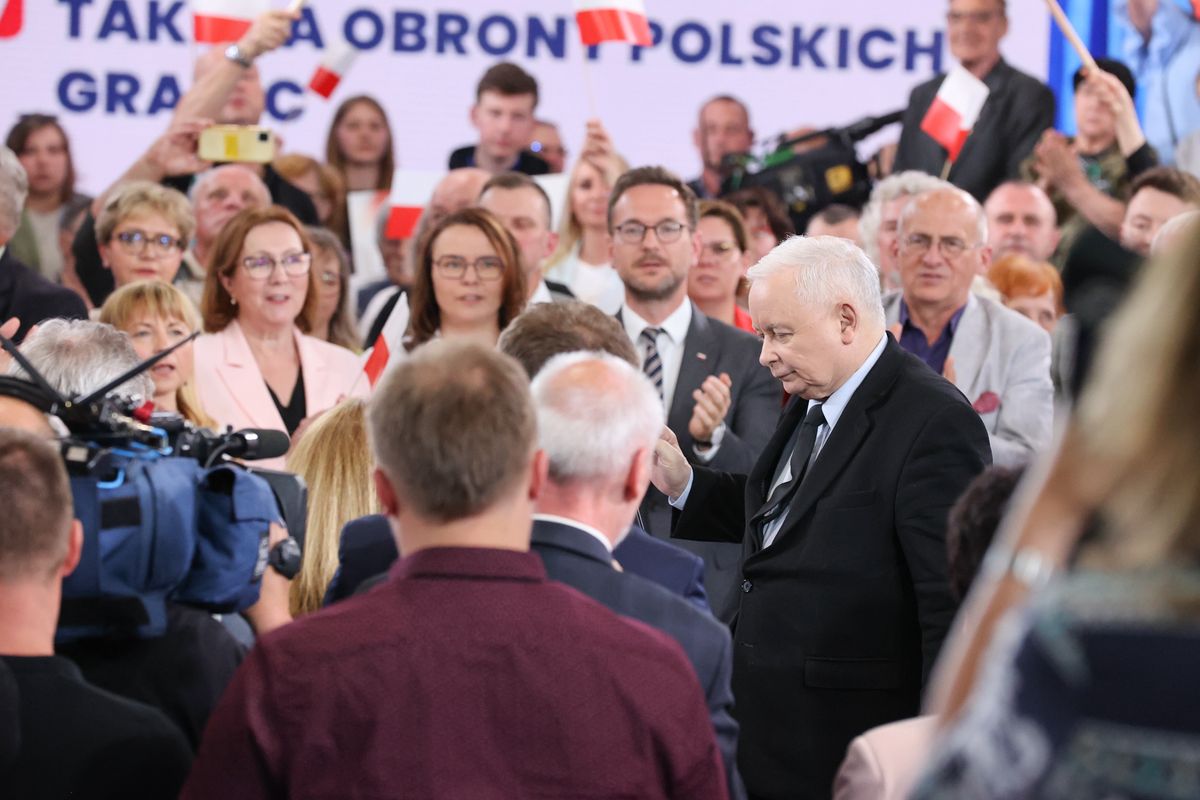 Jarosław Kaczyński na konwencji