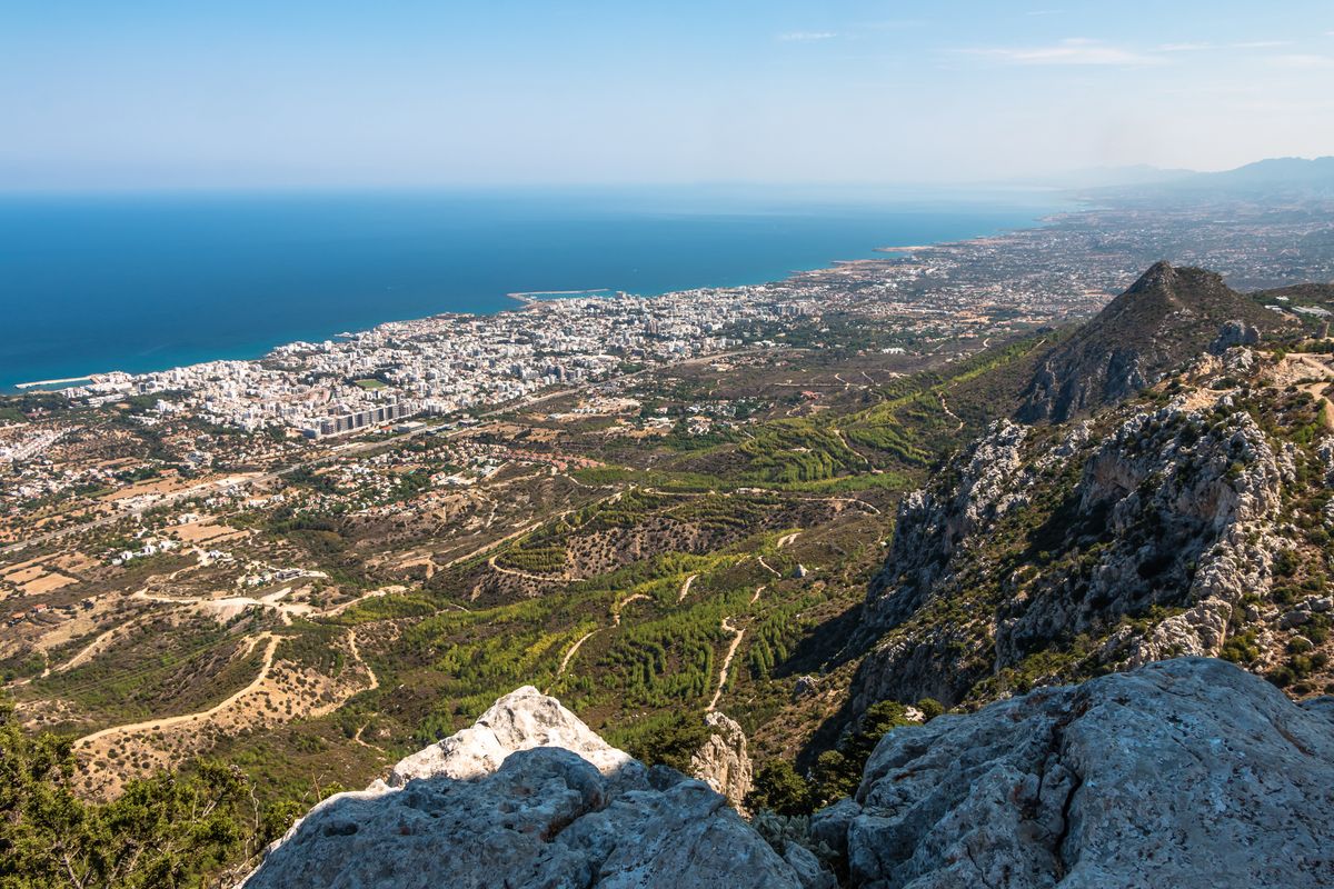 Widok na północną część Cypru 