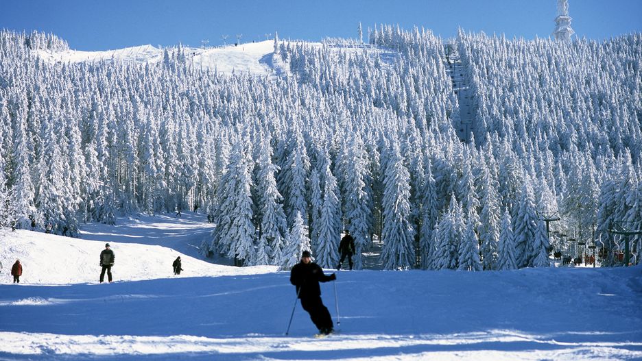 Turyści na stoku w Szczyrku 
