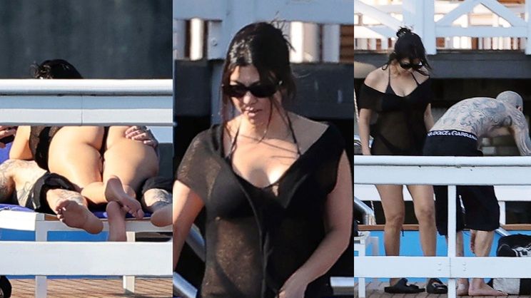 Travis Barker MIĘTOSI POŚLADKI Kourtney Kardashian nad jeziorem Como