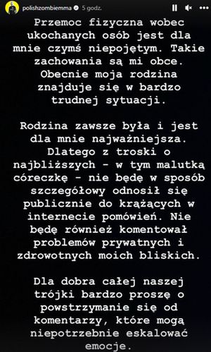 Wpis Marcina Wrzoska na Instagramie