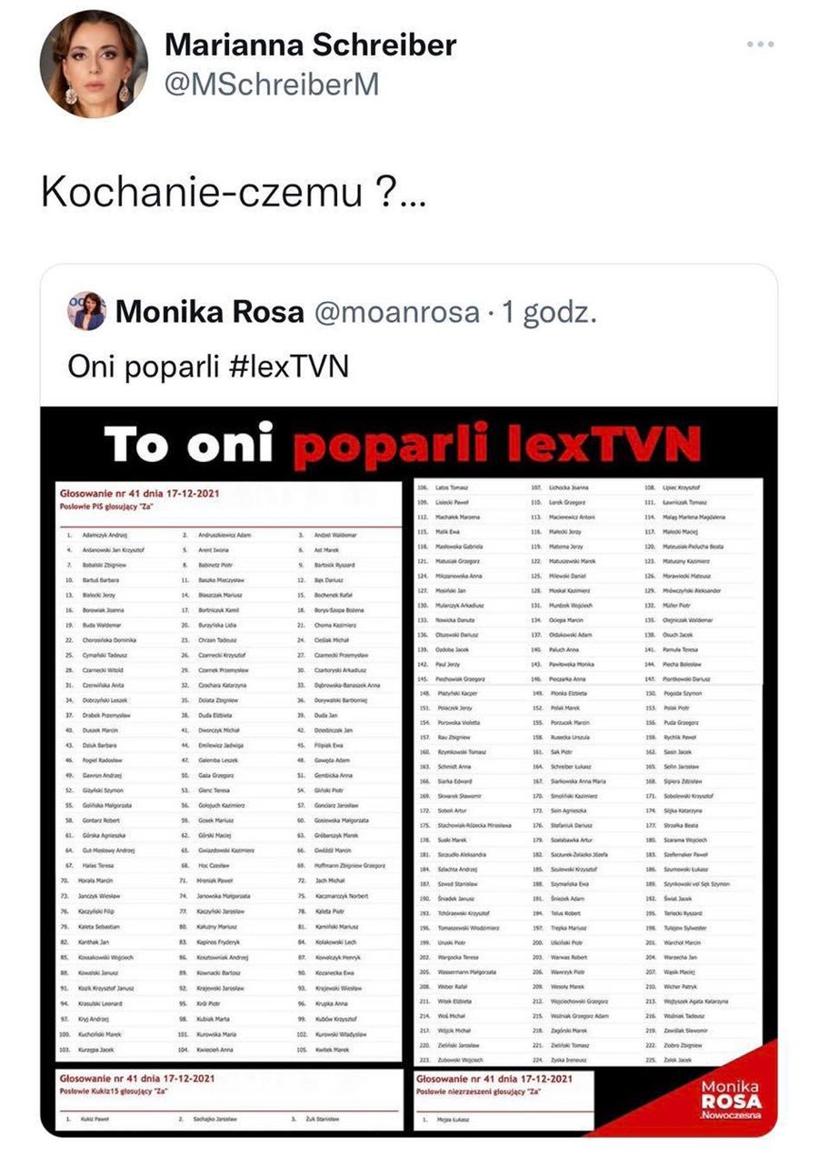 Marianna Schreiber MA ŻAL do męża 