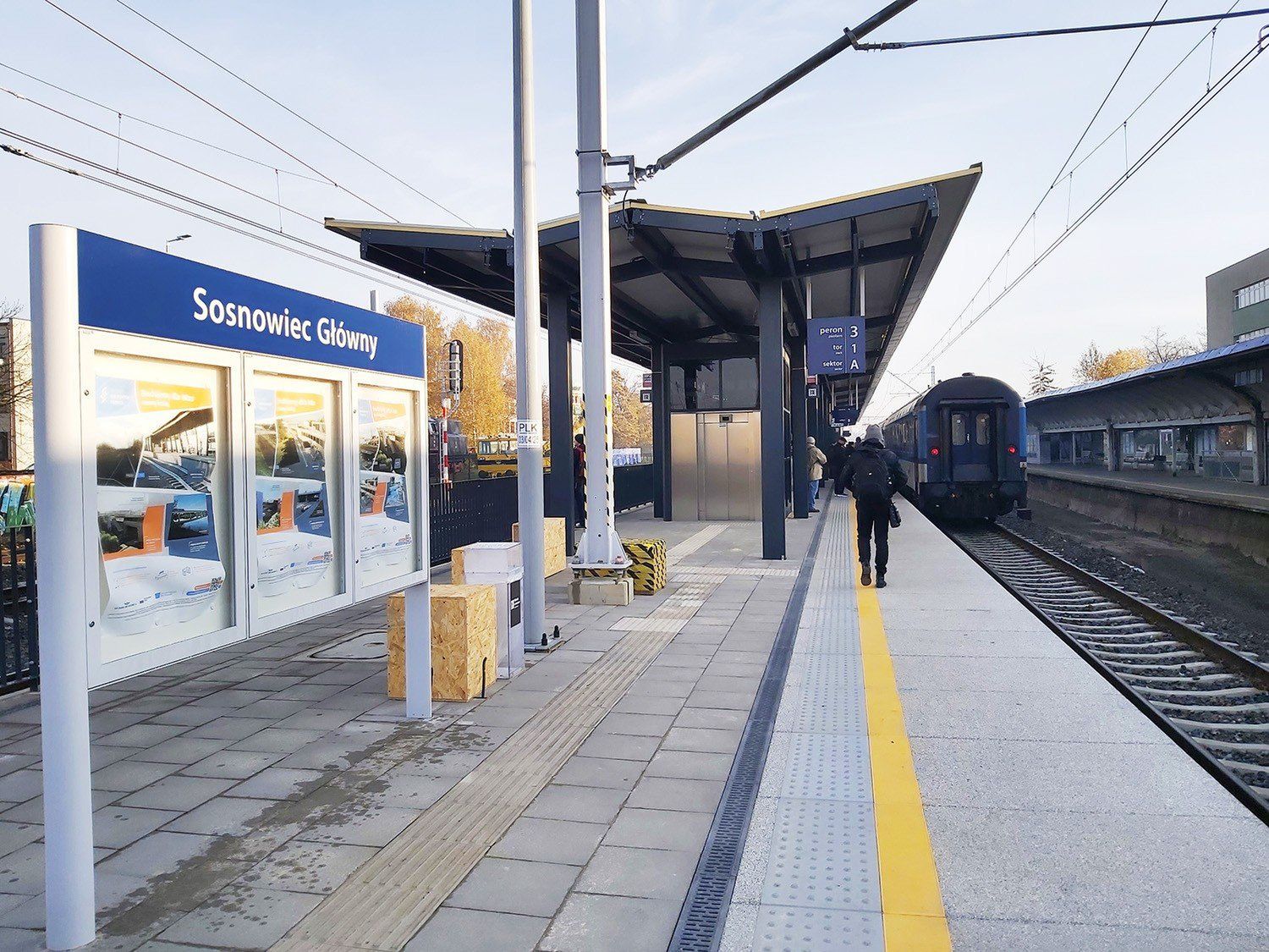 Nowy peron na stacji w Sosnowcu
