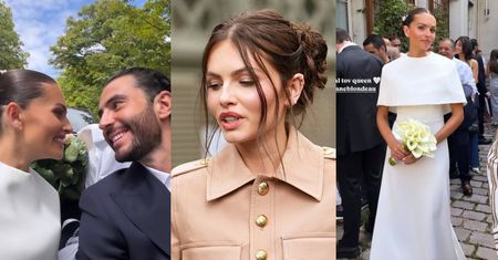 Thylane Blondeau pokazuje kolejne zdjęcia ze ślubu i PSIOCZY NA PAPARAZZI: "Weszli do ratusza i transmitowali ceremonię"