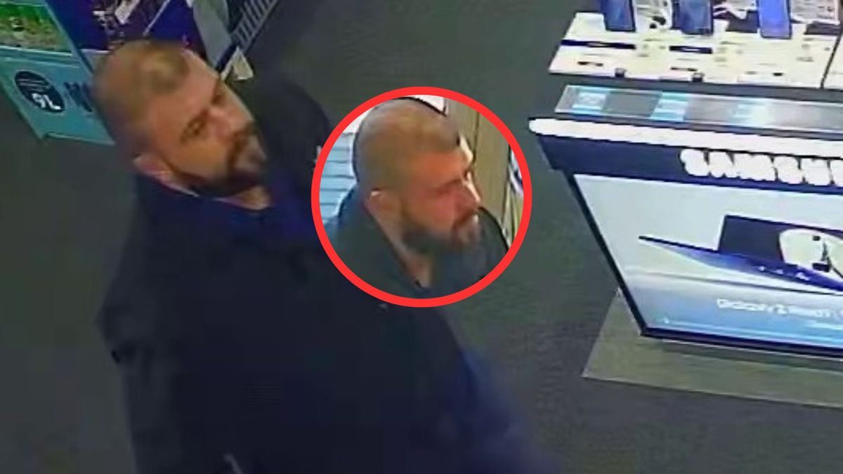 Mężczyzna złapany na kradzieży w sklepie