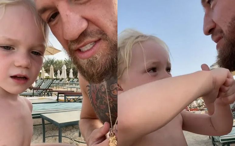 Conor McGregor uczy syna jak bić