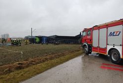 Pociąg staranował TIR-a. Koszmarny wypadek w Gołuchowie