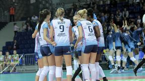 Siatkarki Chemika Police z szablami na armaty Fenerbahce Grundig Stambuł