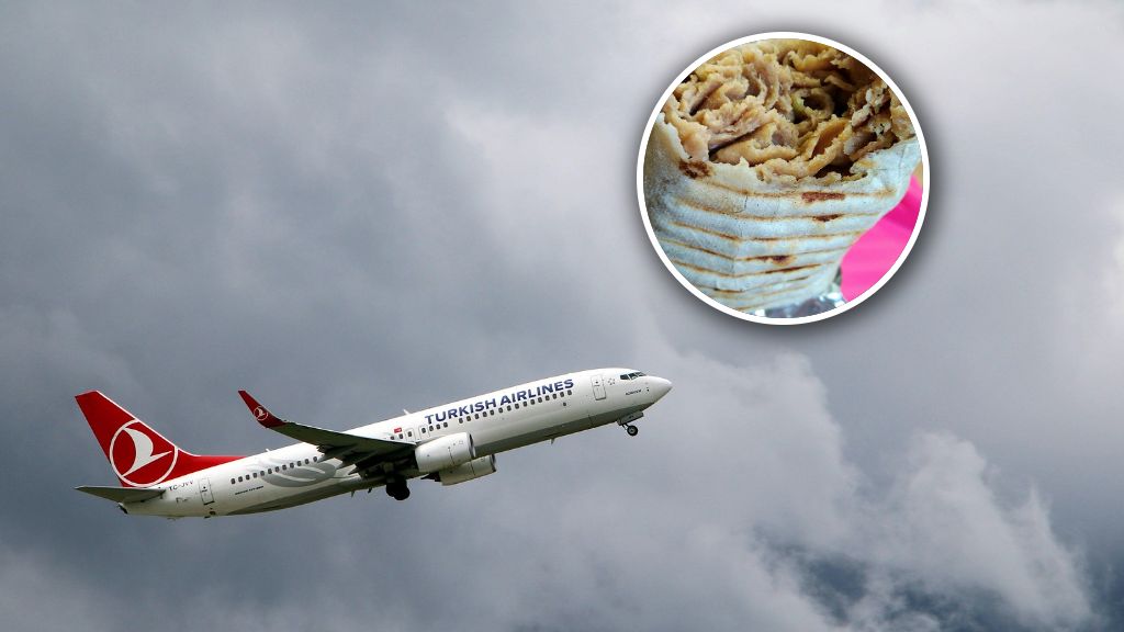 Kebab na pokładzie samolotu