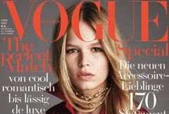 Anna Ewers na okładce "Vogue Germany"